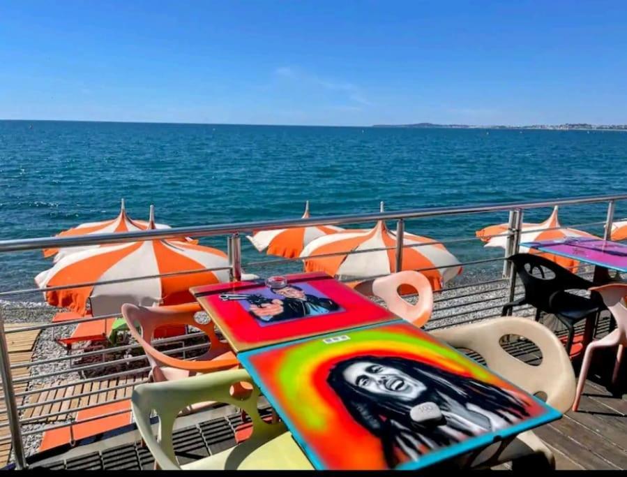 Cocon Marin 4 Studio Proche Mer Parking Wifi Cagnes-sur-Mer Buitenkant foto